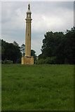 SP6737 : Lord Cobham's Pillar, Stowe by Philip Halling