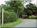 Public footpath along Goat Lodge Road