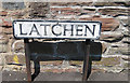 Latchen - street sign, Longhope