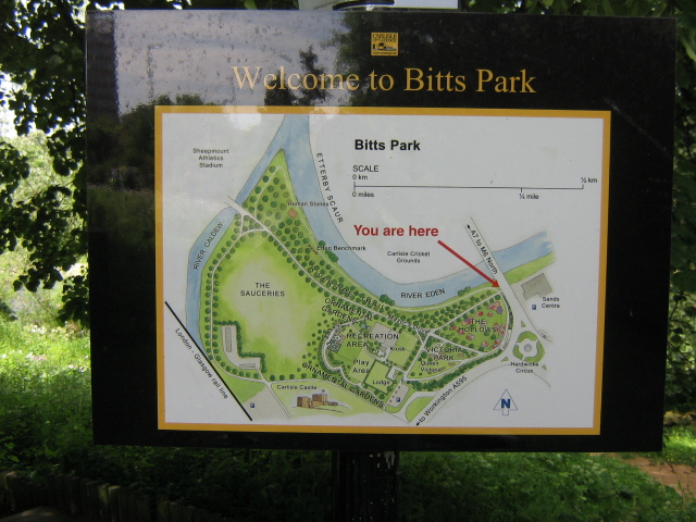 Signpost - Bitts Park