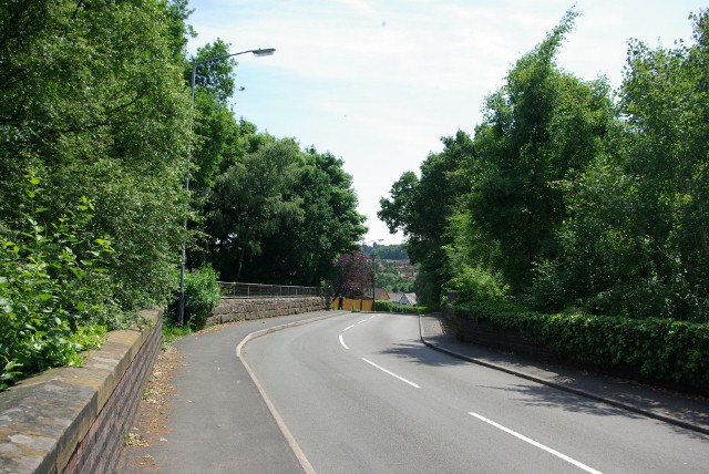 The road over Common Lane railway bridge