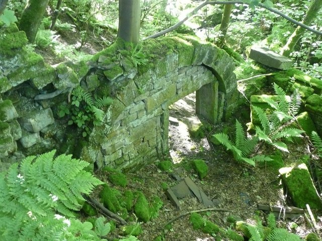 Part of a ruined mill, Cragg Vale, Mytholmroyd