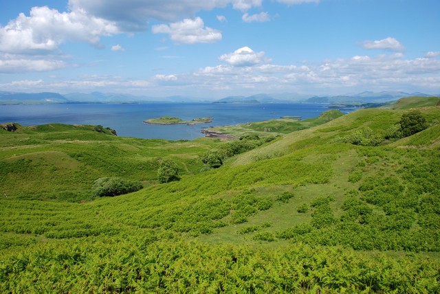 View NNE from Kerrera hill track