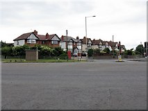 SO8251 : Collett's Green - mock-Tudor at the crossroads by Peter Whatley