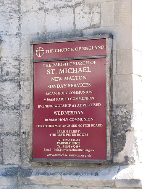 Church notice board: Saint Michael's © Roger Smith cc-by-sa/2.0 ...