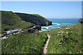 Tintagel: path from Tregatta