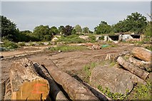 SU5318 : Defunct Timber Yard at Tollgate House Farm, Bishop's Waltham by Peter Facey