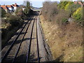 Railway line heading towards Princes Risborough