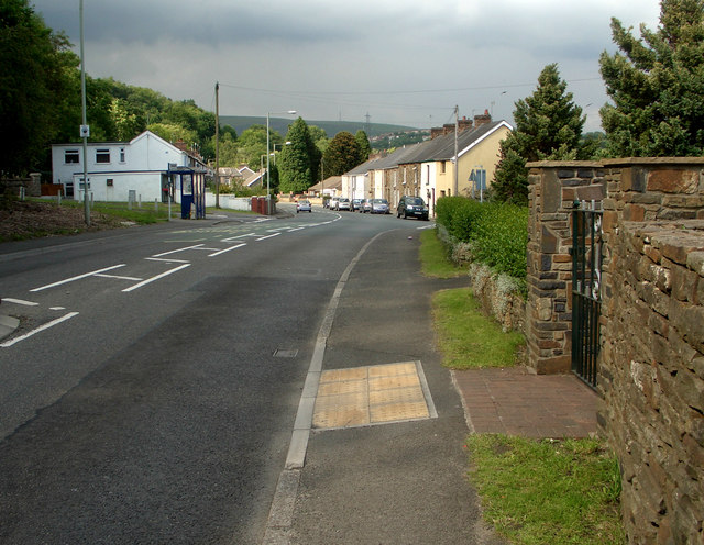 The A 4063 at Coytrahen