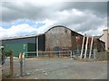 Ancient and modern farm buildings at Bont Marquis Farm