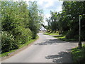 View eastwards along Hoe Lane