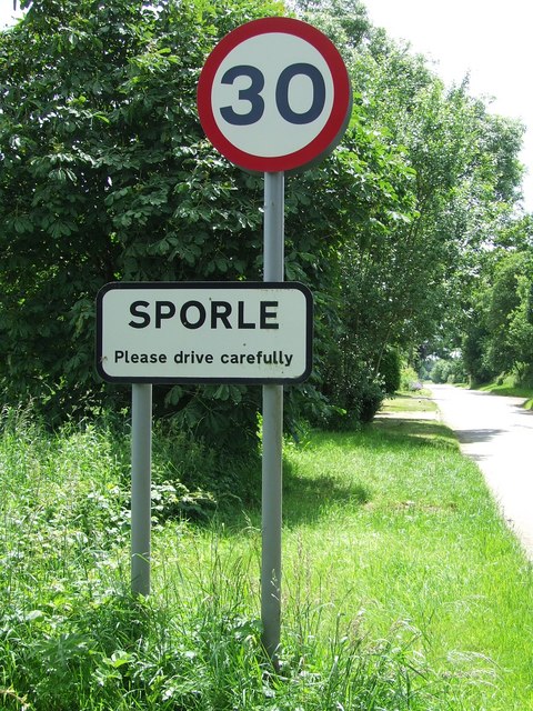 Entering Sporle
