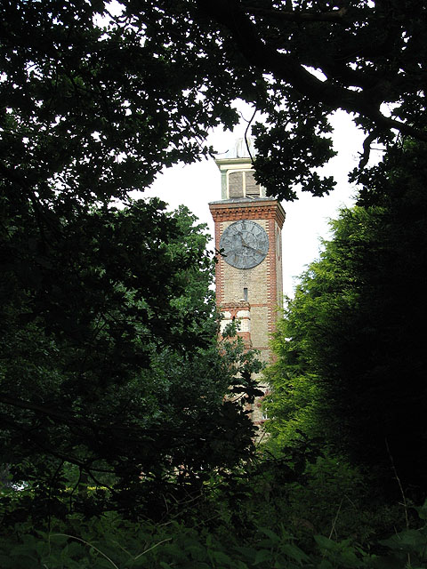 A glimpse at the clock tower