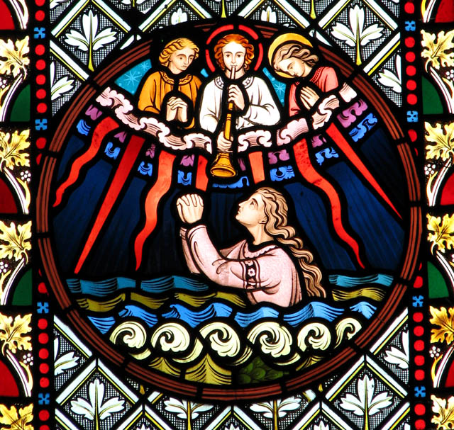 St Peter's church - east window detail