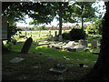 Gravestones within St Nicholas churchyard