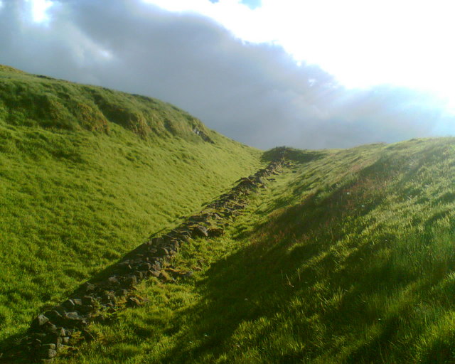 The Antonine Wall near Bar Hill Roman Fort, Twechar