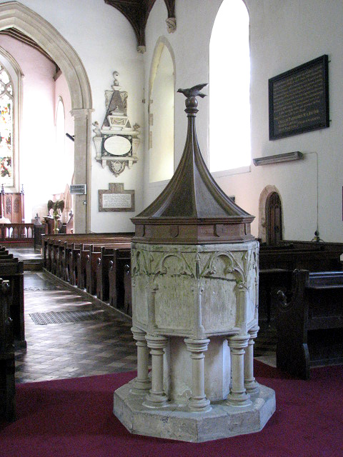 St George's church - C13 baptismal font