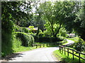 The lane to Highfields Farm