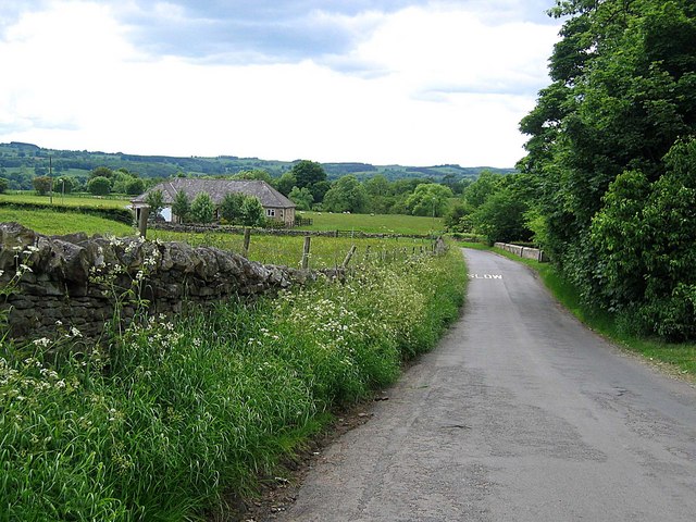Lane heading west from Gunnerton