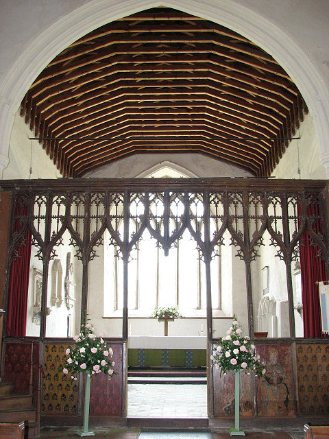 St Mary's church - C15 rood screen