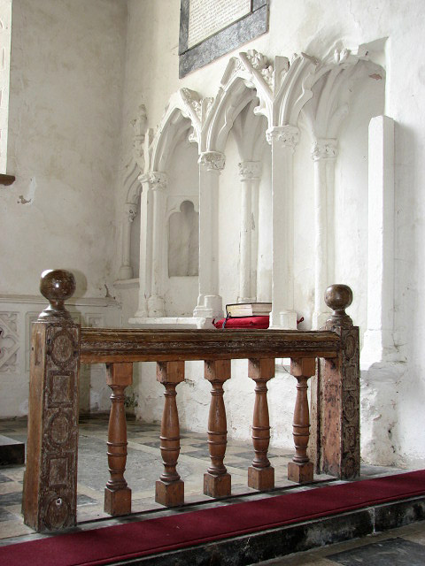 St Mary's church - carved communion rails