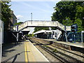 TQ4672 : Footbridge and platforms, Sidcup Station by David Martin