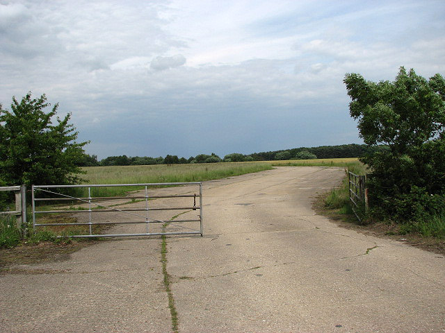 Entrance to Little Snoring airfield