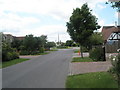 Roundabout at western end of Crossbush Road