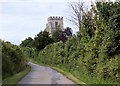 The road to St. Nicholas church