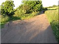 Junction of Doles Lane and track