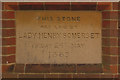 Foundation Stone for former South Park congregational church