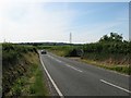 Road heading under the power lines