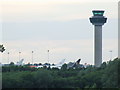 Tail fins and tower.