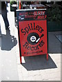 Spillers Records A-board, Cardiff