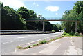 Footbridge over the A25 near Ightham