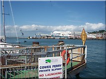 SZ5095 : View from the Chain Ferry - Cowes by Colin Babb