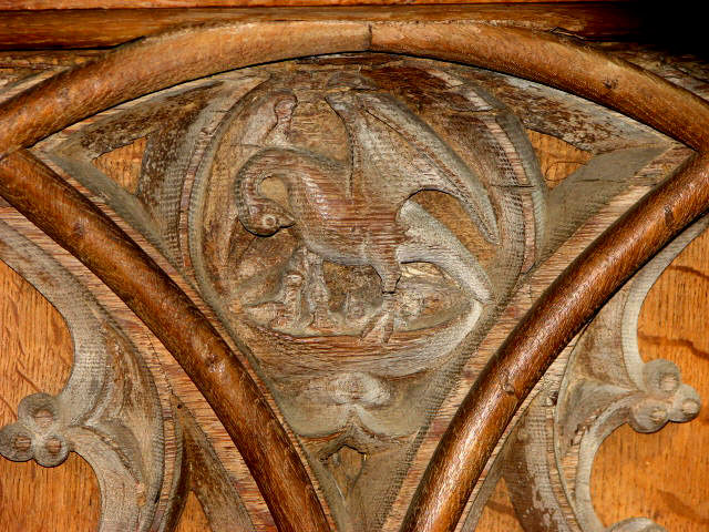 Church of St Michael and All Angels - rood screen detail