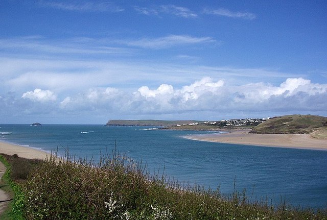 View towards Daymer Bay from Padstow War Memorial