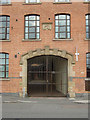 Entrance to former textile factory