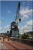 TM1643 : Old crane, New Cut, Ipswich by Bob Jones