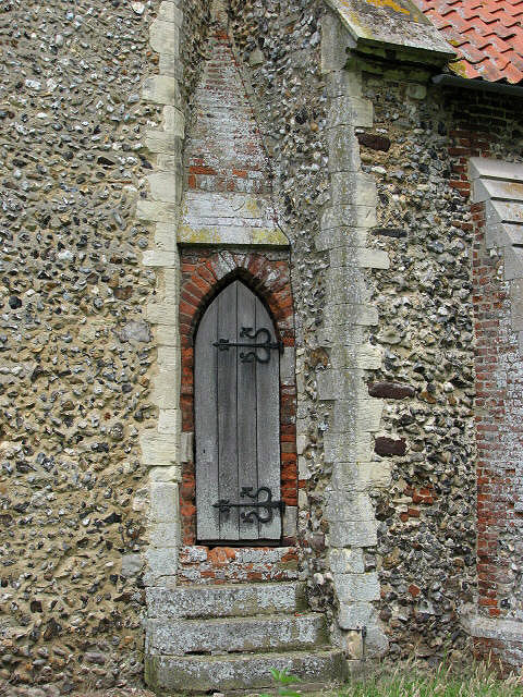 The church of St Nicholas - tower door
