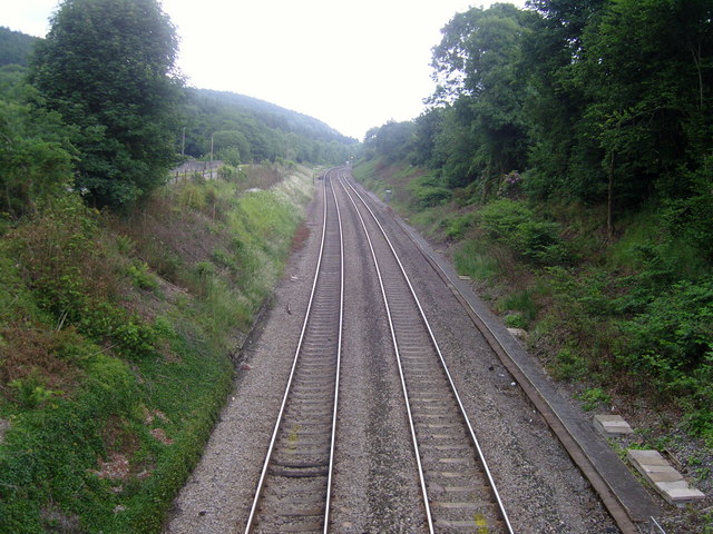 South Wales main line near Llanharan