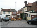 Derby Motor Works as seen from the side of the "Harvest Home"