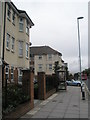 Car emerging from Tivoli Court in Copnor Road