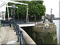 Chelsea Harbour lock bridge