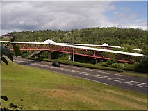 SJ7009 : Footbridge to Telford Central by Mike White
