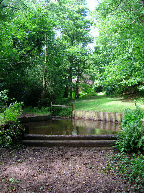 Water Jump, Iping Cross Country Course © Simon Carey cc-by-sa/2.0 ...