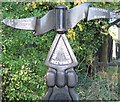 TL7222 : Rayne - Flitch Way - National Cycle Network 16 Rowe Type Milepost - Detail by Trevor Wright