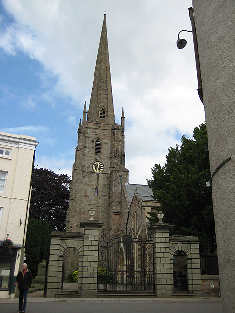 Tower and spire, St Mary's Priory Church