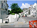 Clifton Street at its junction with the A2010, Brighton